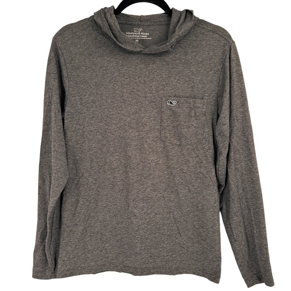 Vineyard Vines Edgartown Grey Hooded T-Shirt Size XS